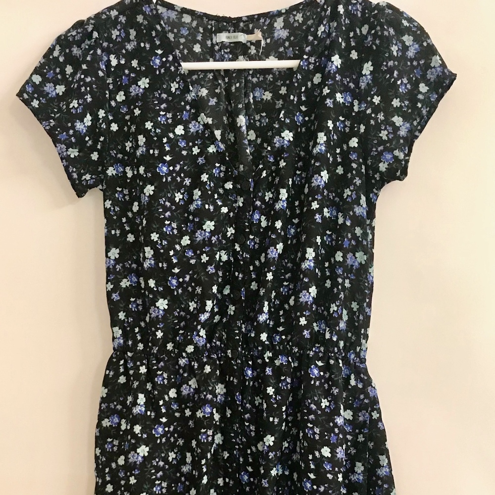 Urban Outfitters blue floral mini dress